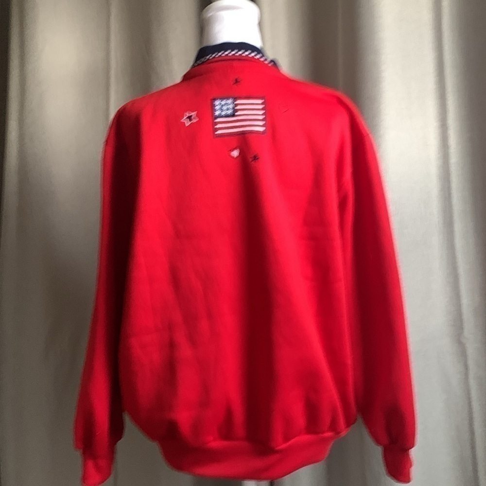 BonWorth “Proud to be American” Collared Sweater Size LP - Picture 5 of 16